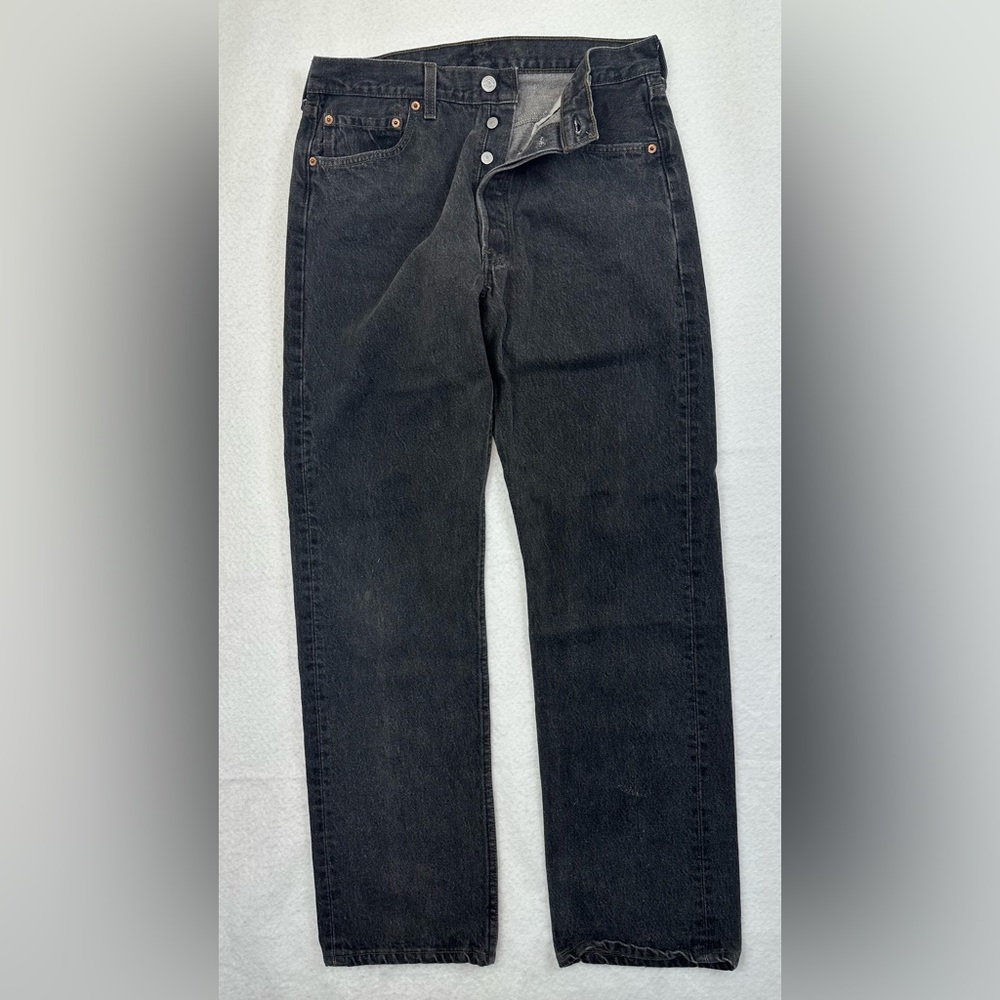 Levi’s 501 VTG ’95 USA Made Charcoal Button Fly Jeans 34x32